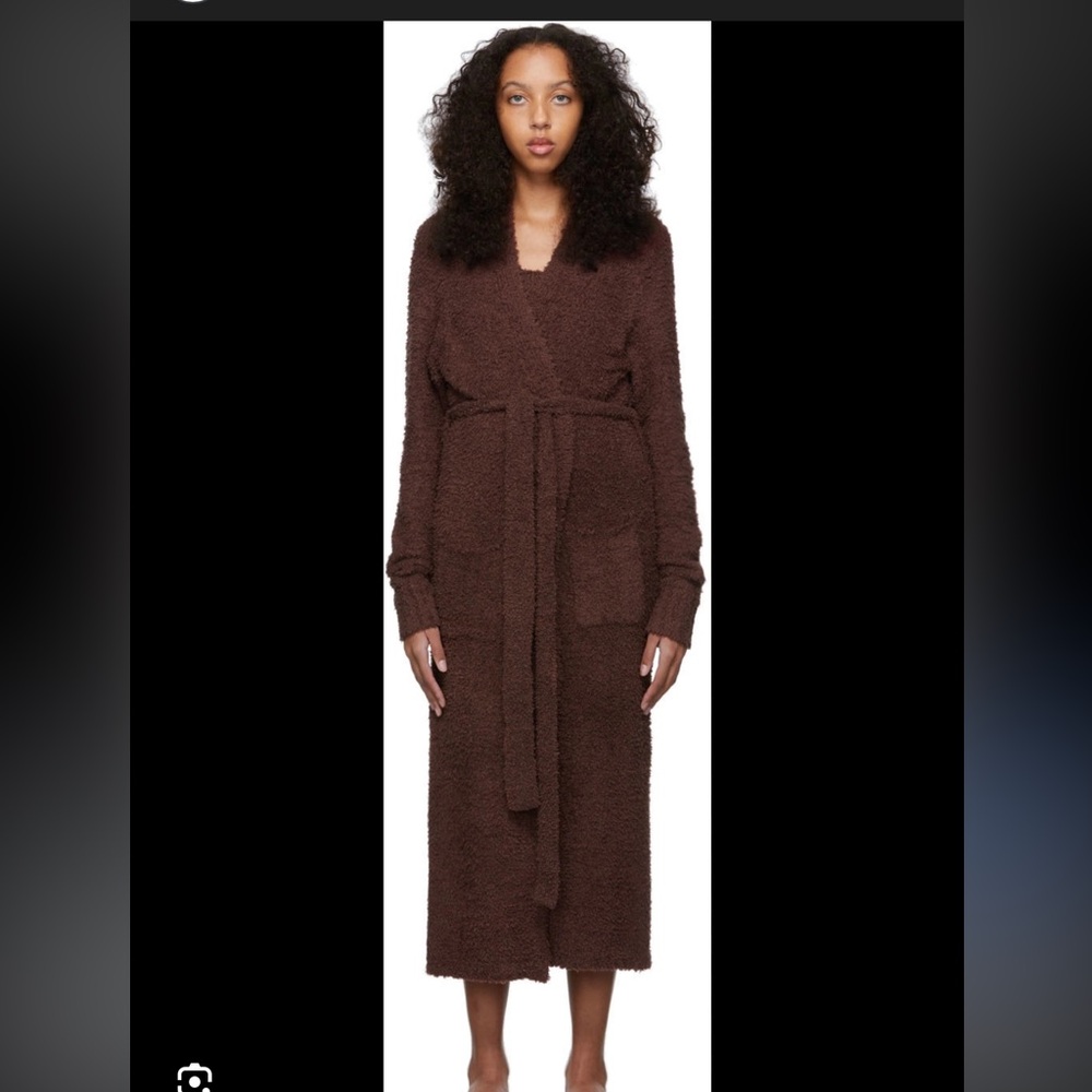 SKIMS | Brown Cozy Knit Robe